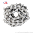 Precision casting conveyor link chains in galvanizing line